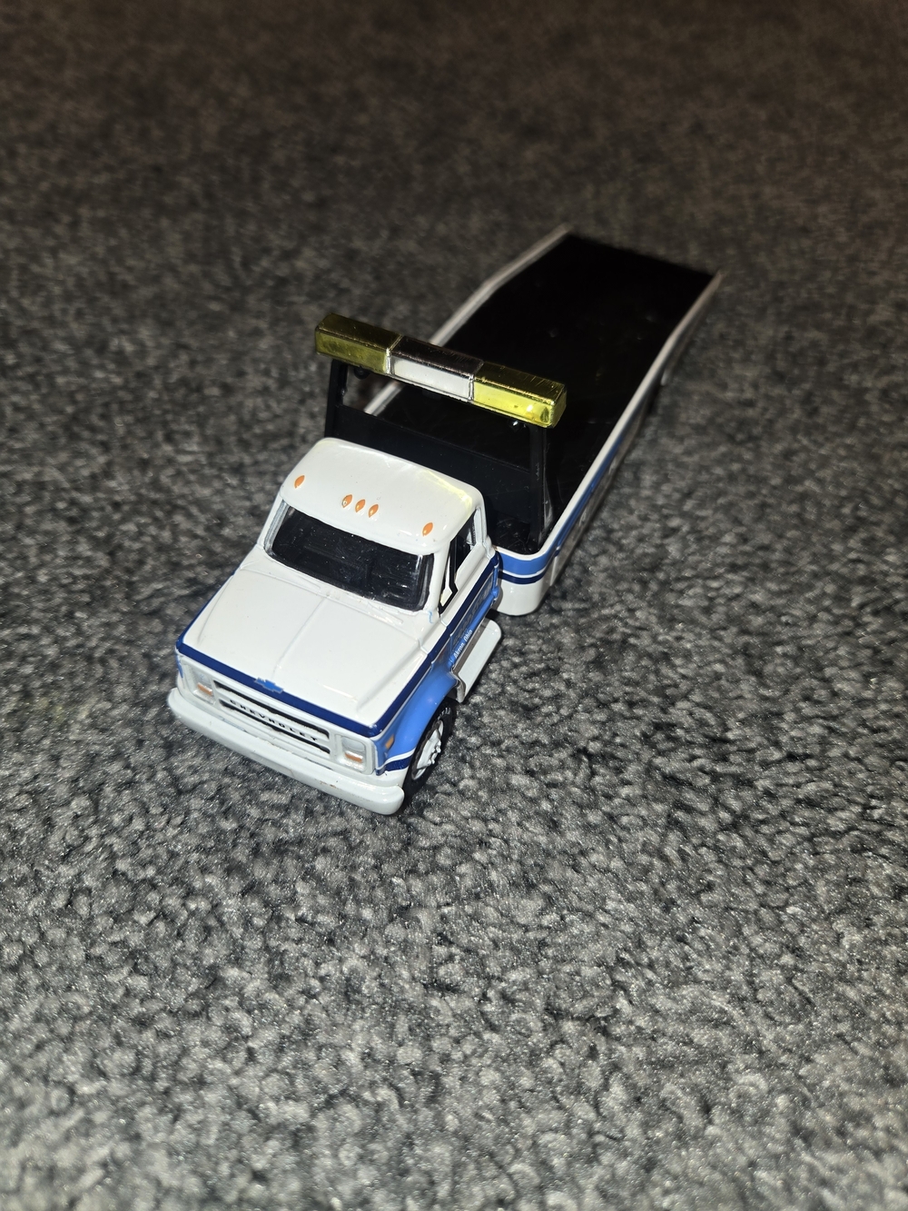 Castline 1968 Themed Chevrolet  Diecast Vechile Blue White Trailer Collectable